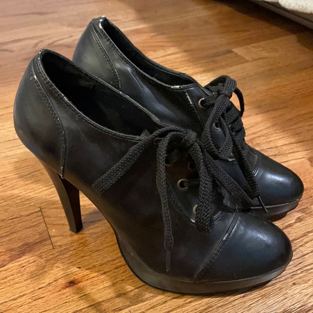 Pink Duchess Black Heels 7